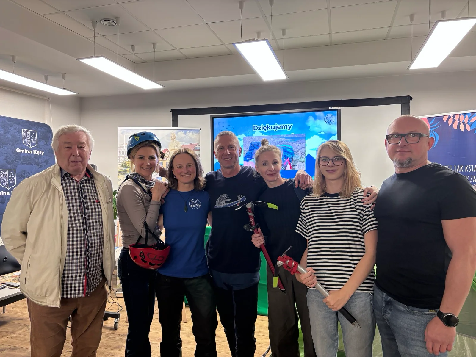 Speakers, organizers and guests at Kęty.