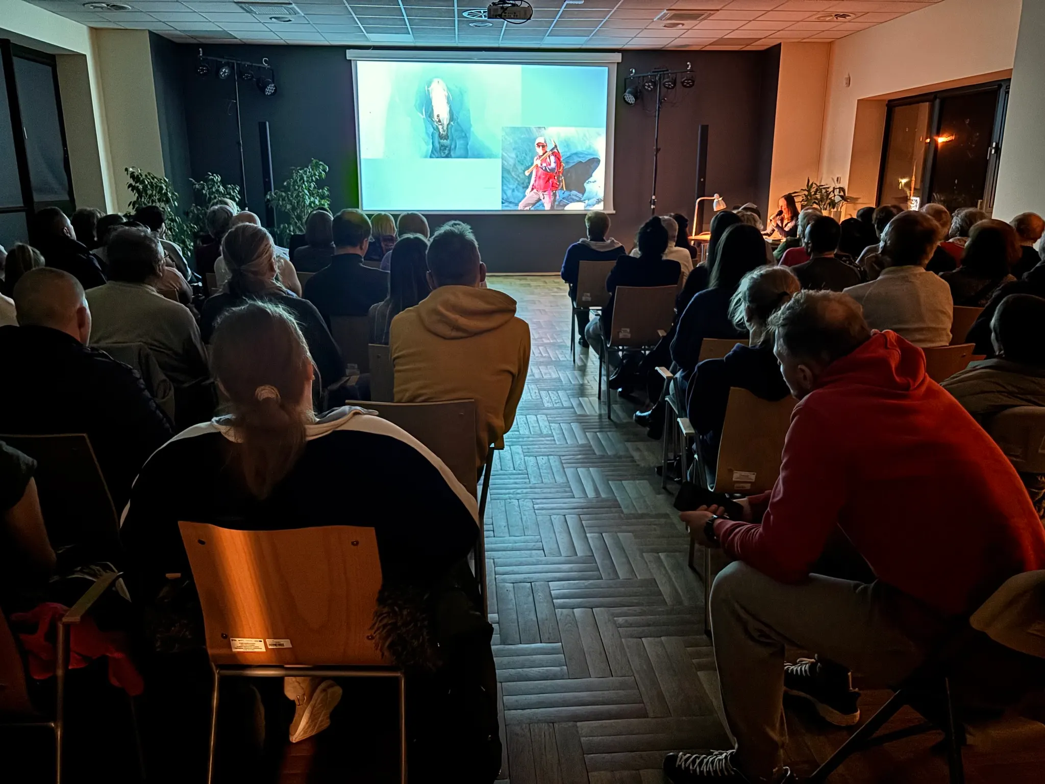 Audience at the New Zealand talk at ODK Zasole.