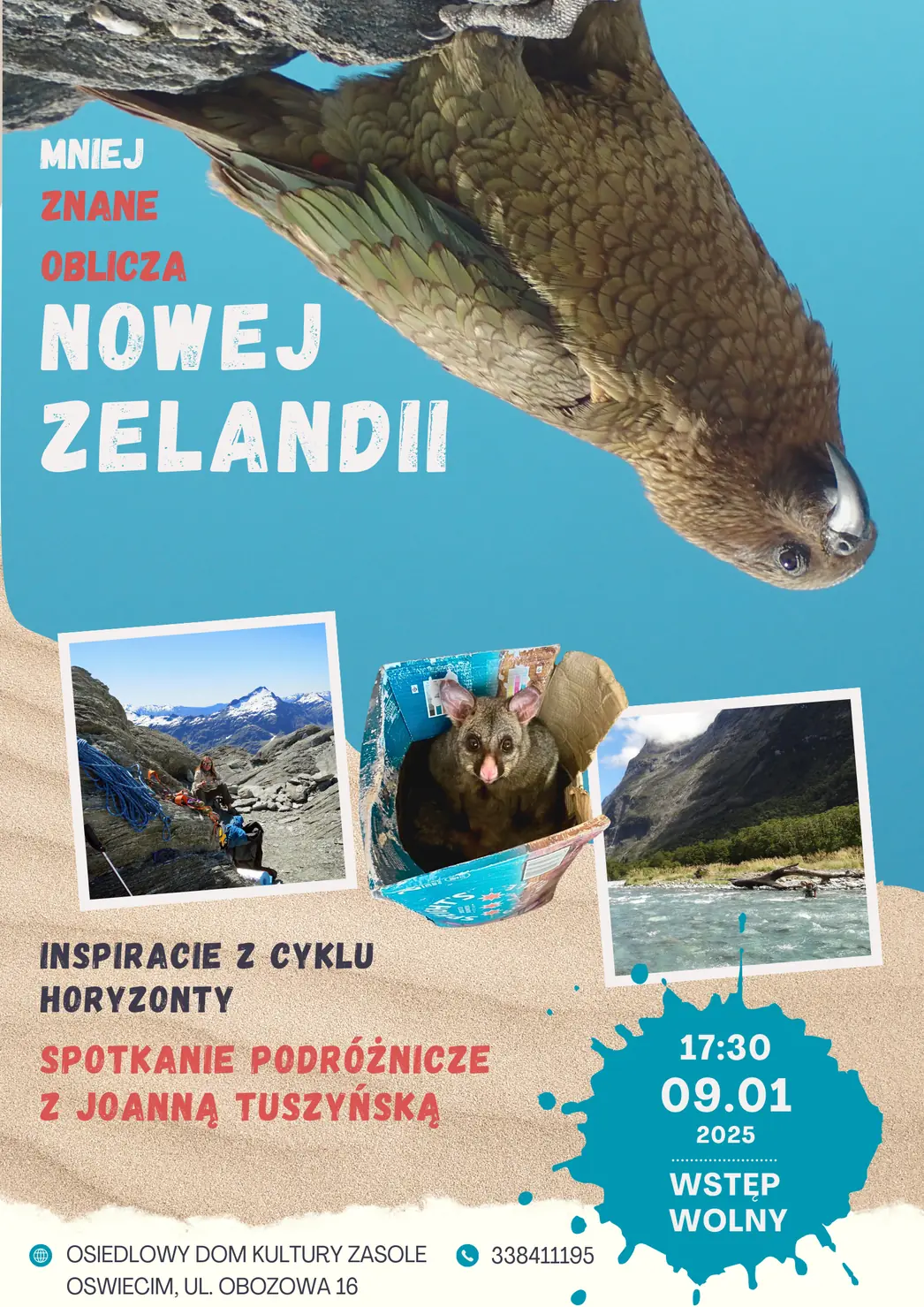 Poster for the New Zealand talk at ODK Zasole.