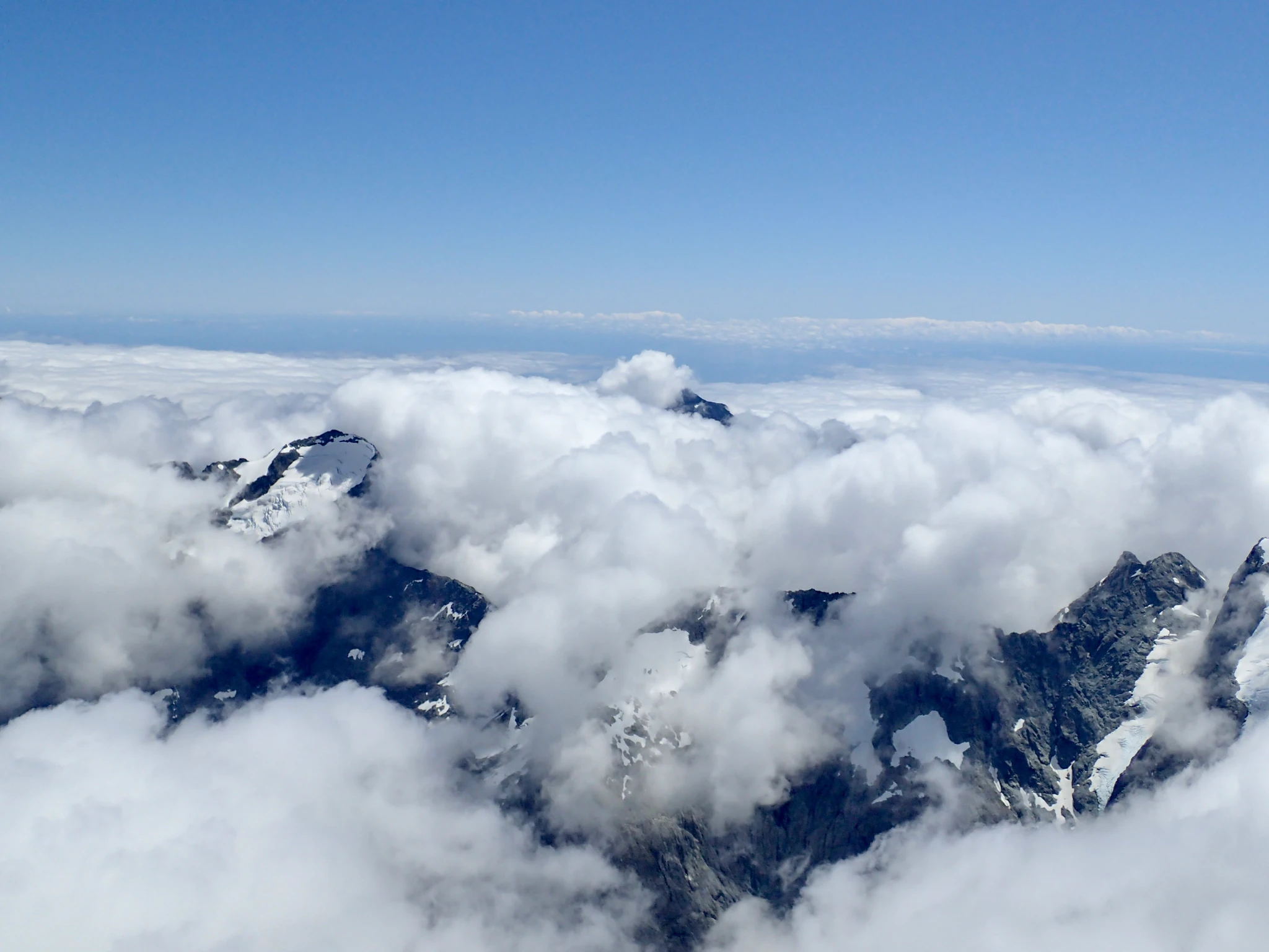 View from the summit of Mount Tutoko.